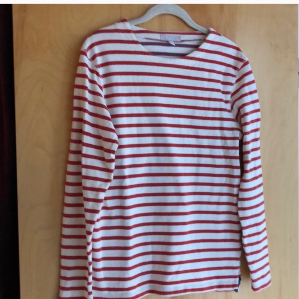 Boden long sleeved cream and orange tunic